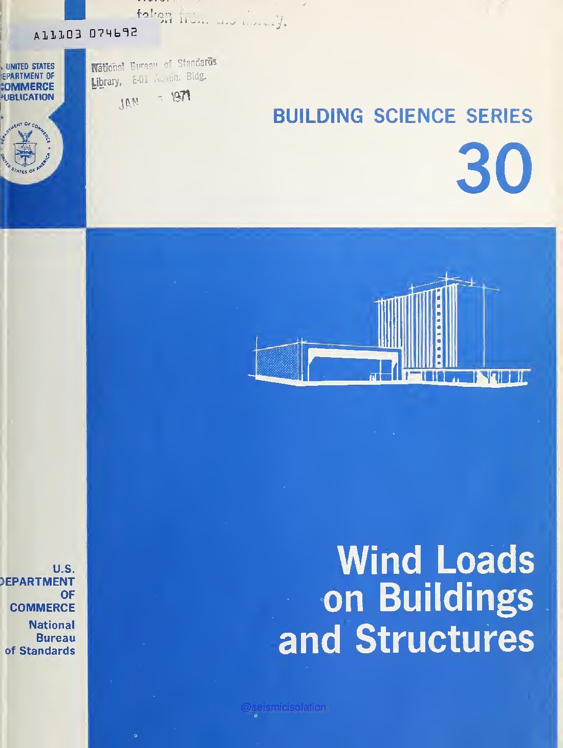 Proceedings of technical meeting concerning wind loads on buildings and structures