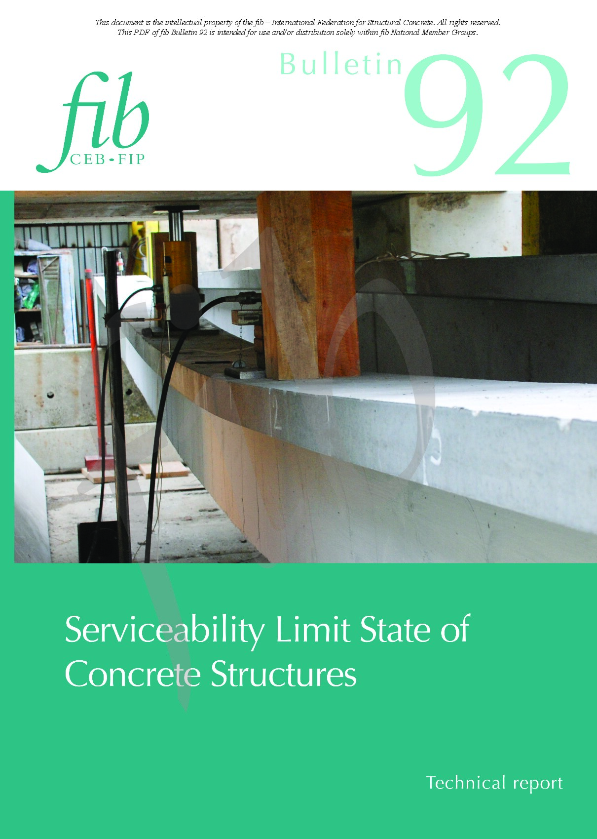 Serviceability Limit State of Concrete Structures