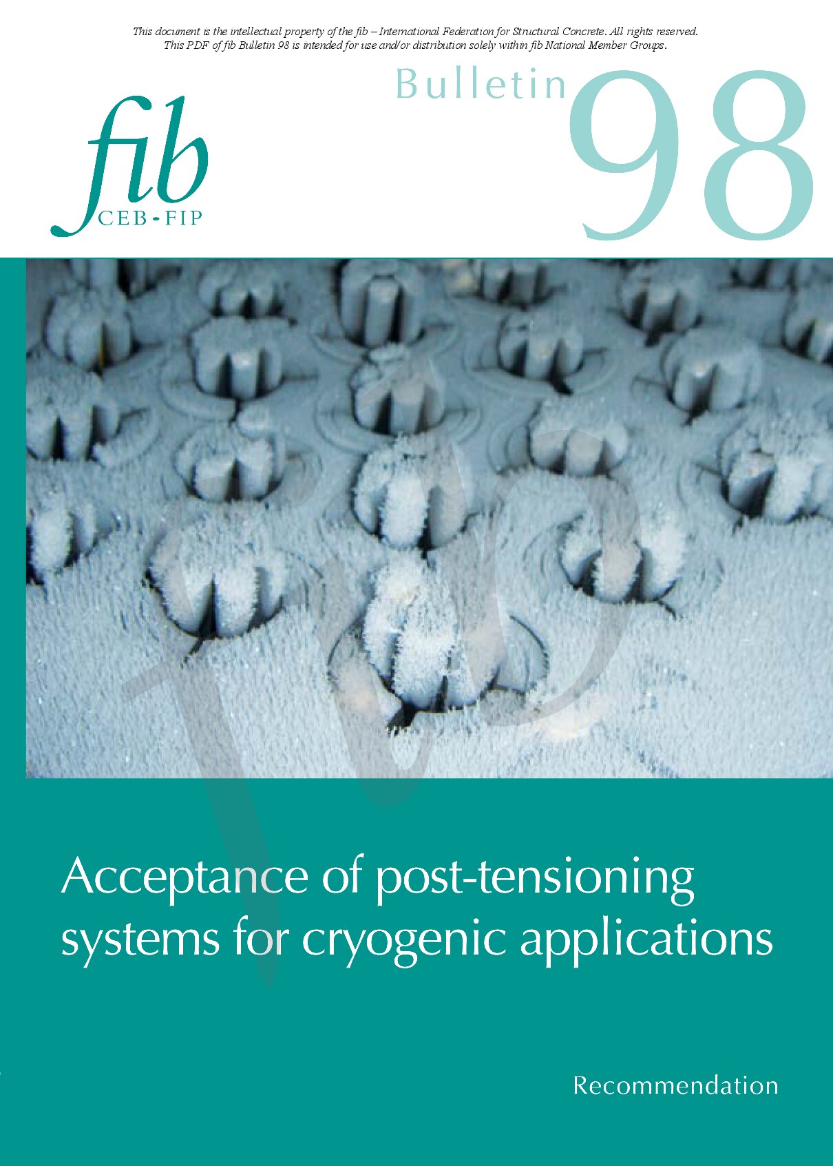 Acceptance of post-tensioning systems for cryogenic applications