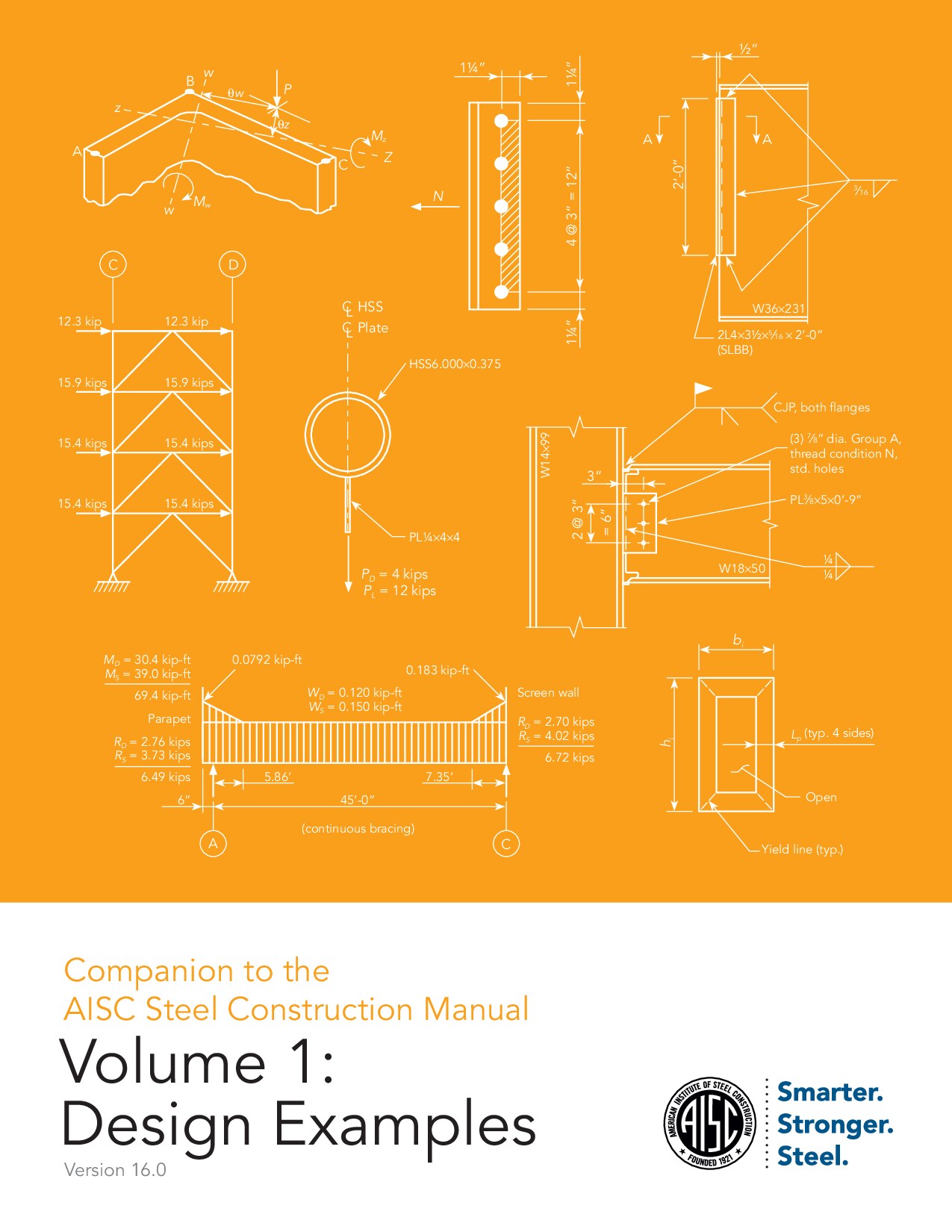 Companion to the AISC Steel Construction Manual, Volume 1: Design Examples V16.0